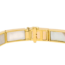 Bracelet MAUBOUSSIN "Palmier" en or jaune et nacre - Castafiore