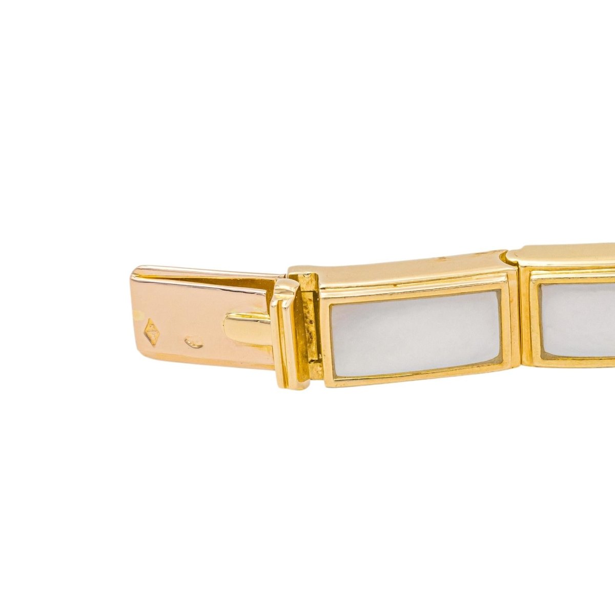 Bracelet MAUBOUSSIN "Palmier" en or jaune et nacre - Castafiore