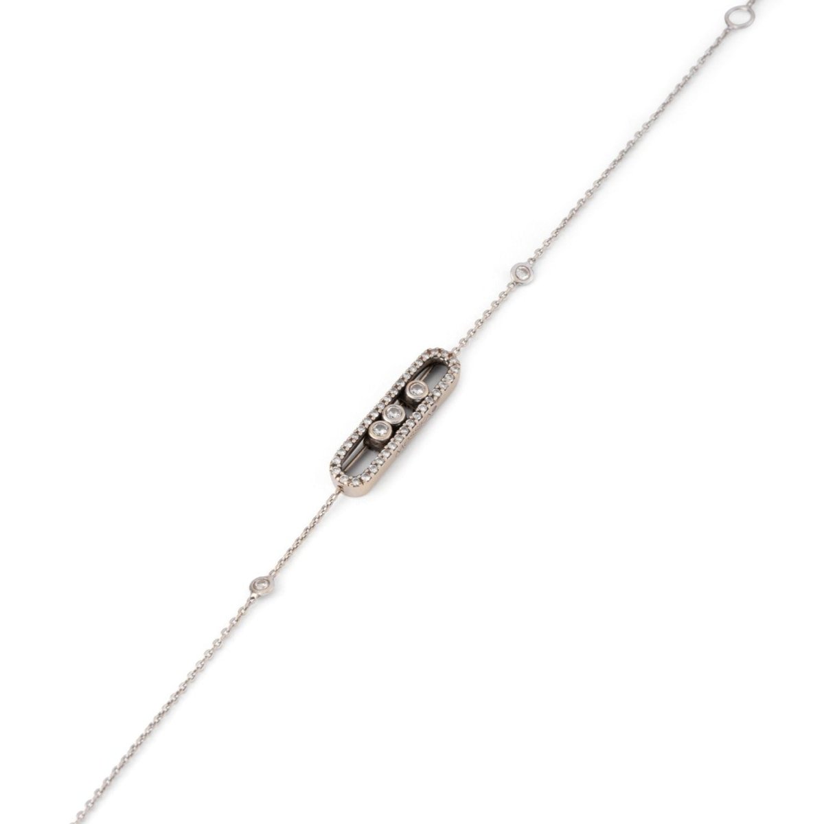 Bracelet MESSIKA "Baby move" en or blanc et diamants - Castafiore
