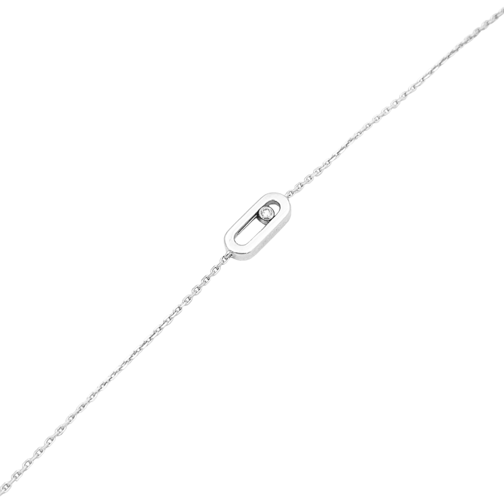 Bracelet MESSIKA Move uno en or blanc diamant - Castafiore