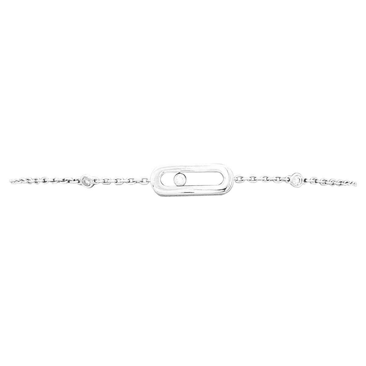 Bracelet MESSIKA, "Move Uno", or blanc et diamants - Castafiore