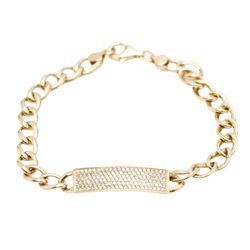 Bracelet NOMEOLVIDES en or jaune et diamants - Castafiore