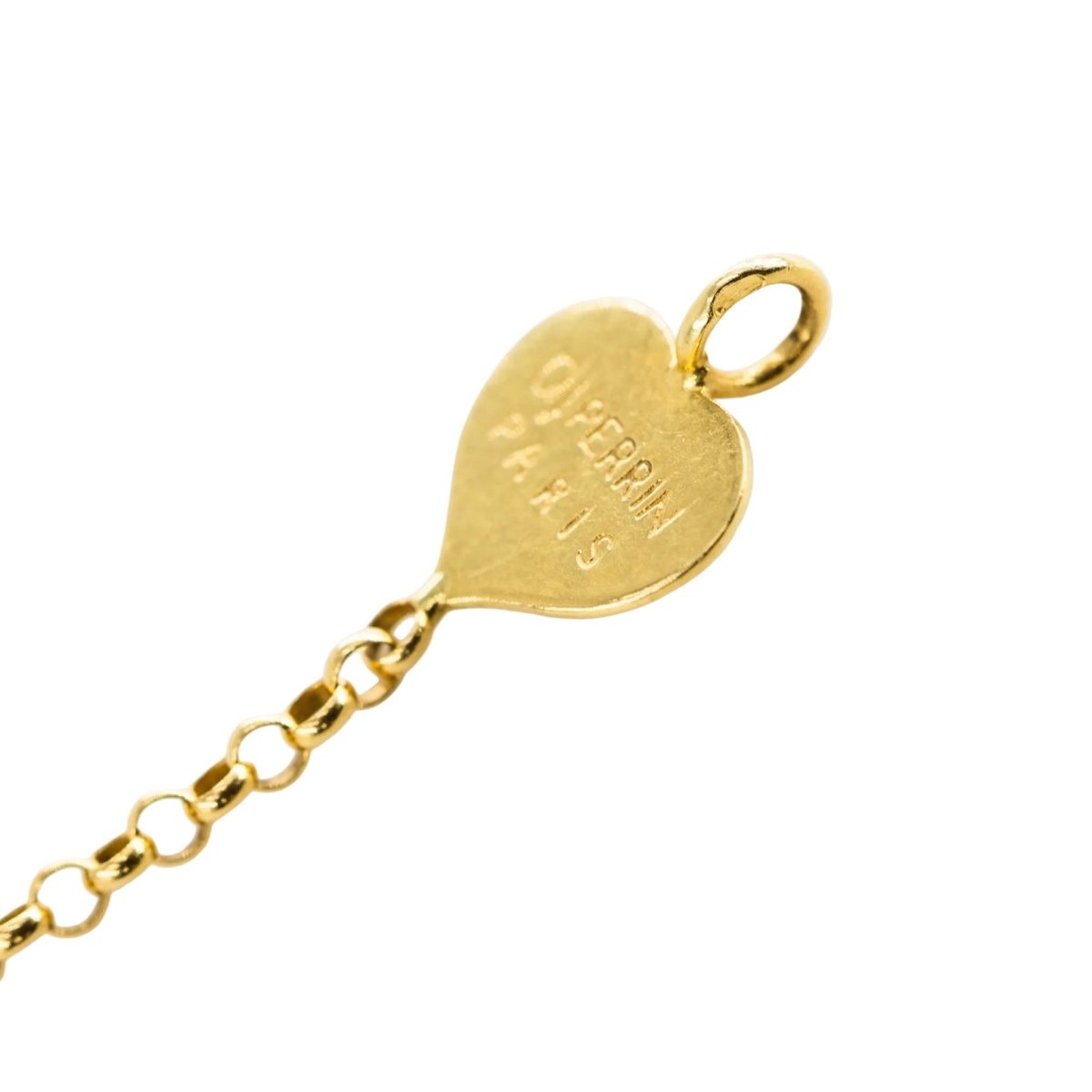 Bracelet O.J. PERRIN "Coeur Légendes" en or jaune - Castafiore