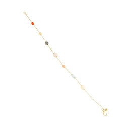Bracelet OLE LYNGGAARD "Shooting Star" en or jaune, pierre de lune, corail et diamants - Castafiore