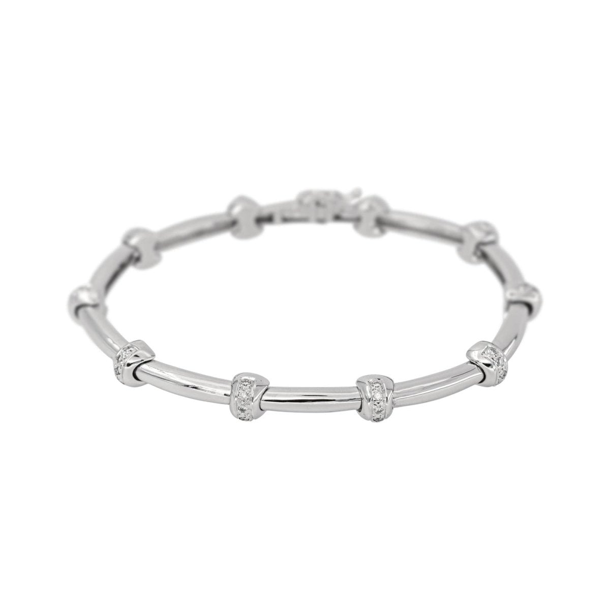 Bracelet Or blanc Diamant - Castafiore