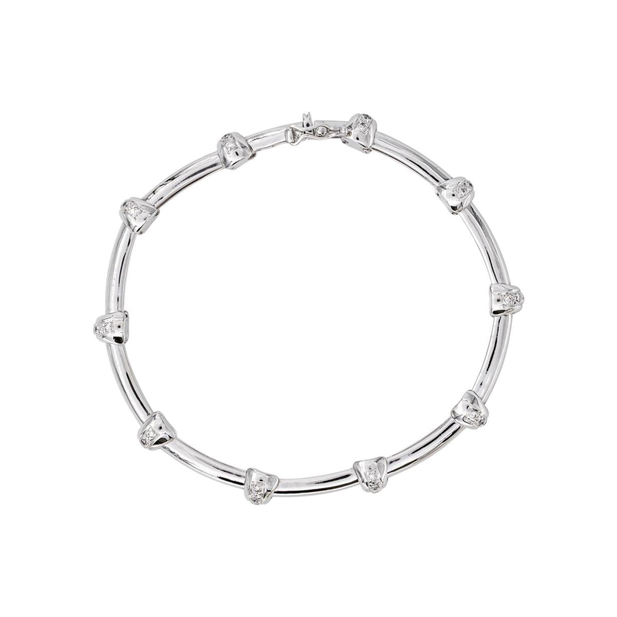 Bracelet Or blanc Diamant - Castafiore