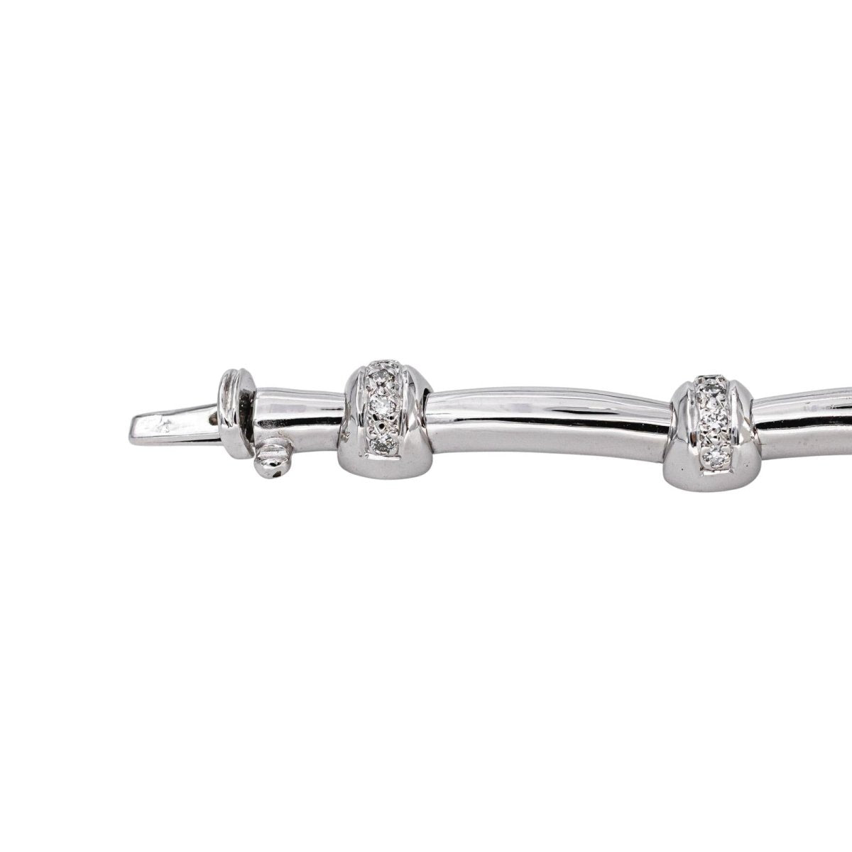Bracelet Or blanc Diamant - Castafiore