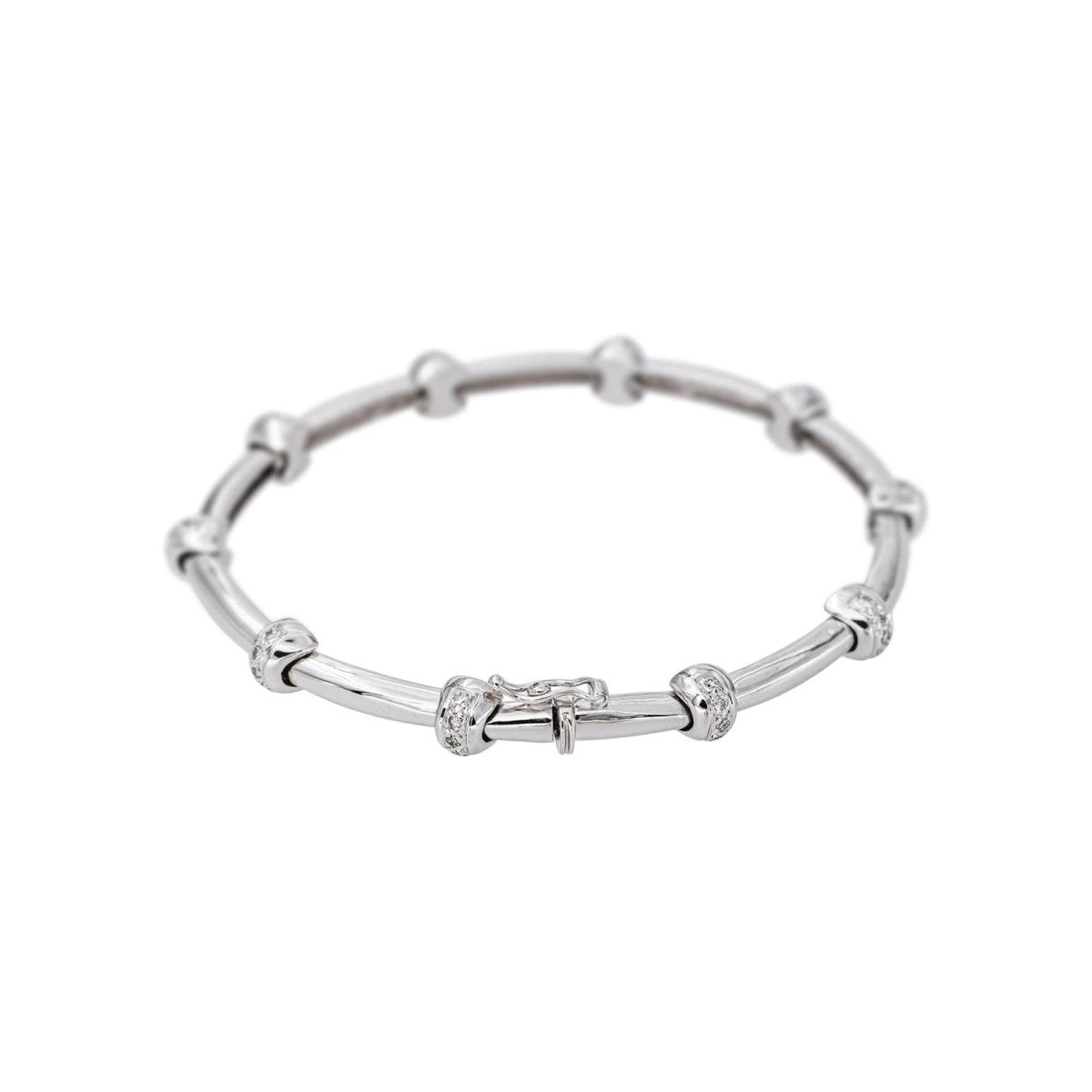 Bracelet Or blanc Diamant - Castafiore