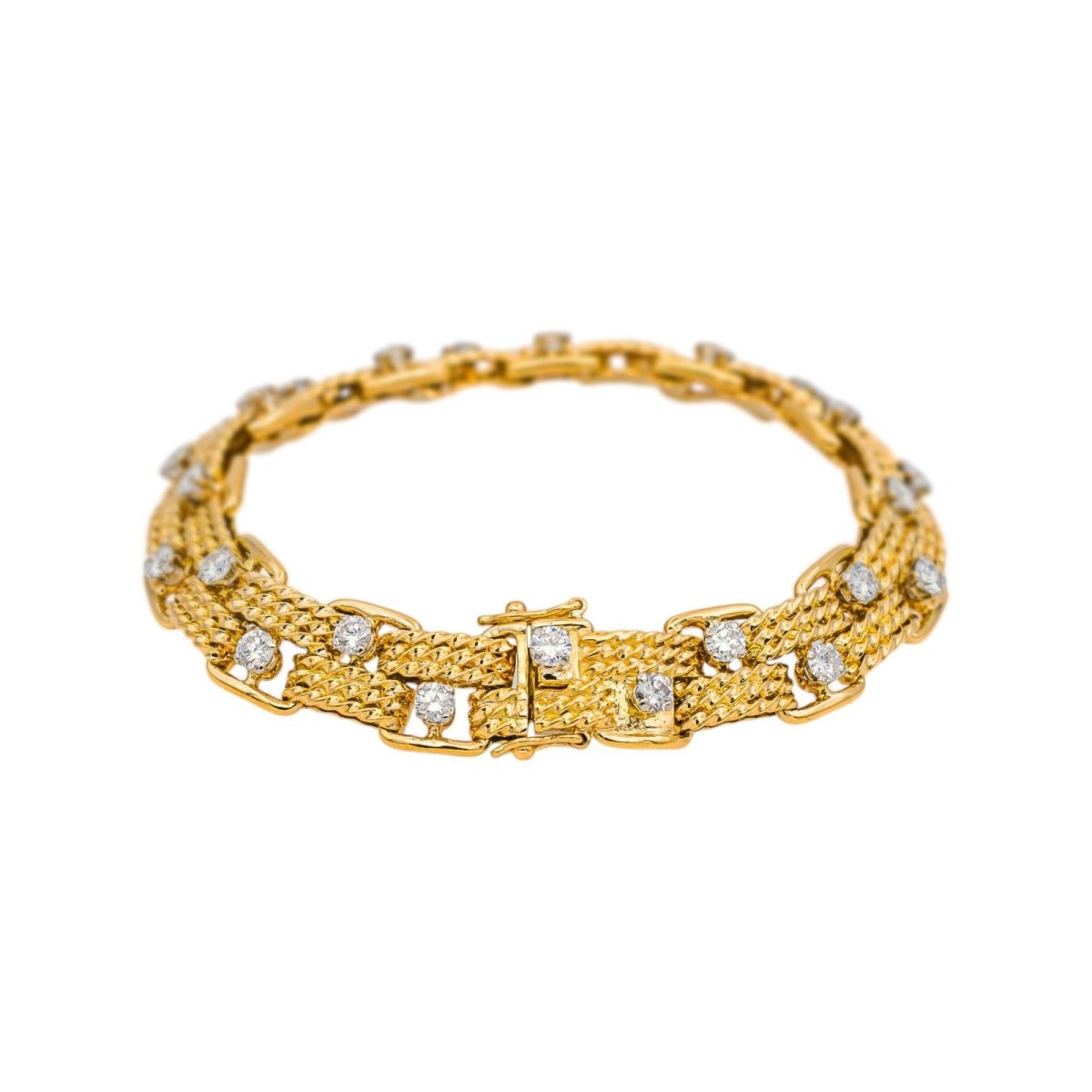 Bracelet Or jaune Diamant - Castafiore