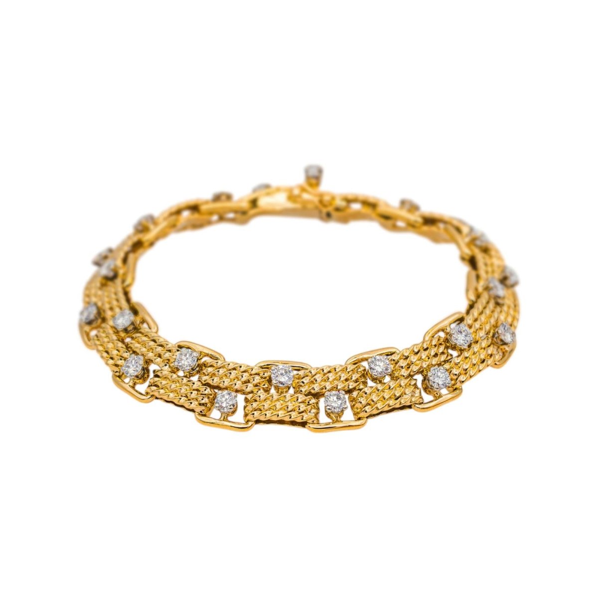 Bracelet Or jaune Diamant - Castafiore