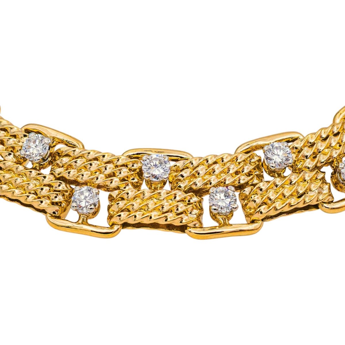 Bracelet Or jaune Diamant - Castafiore