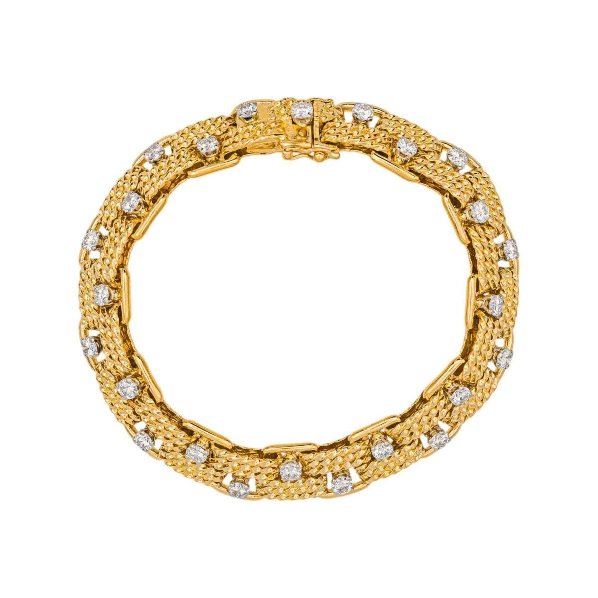Bracelet Or jaune Diamant - Castafiore