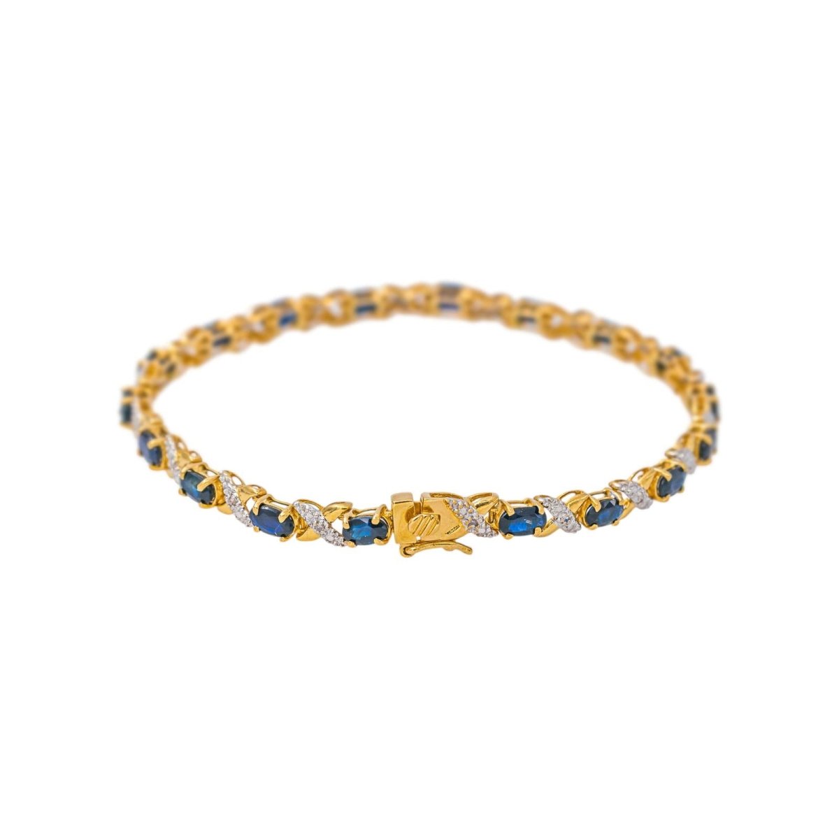 Bracelet Or jaune Saphir - Castafiore