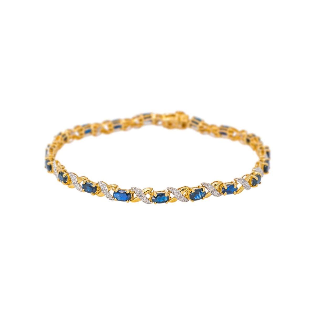 Bracelet Or jaune Saphir - Castafiore