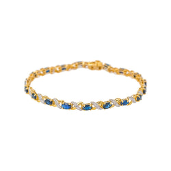 Bracelet Or jaune Saphir - Castafiore