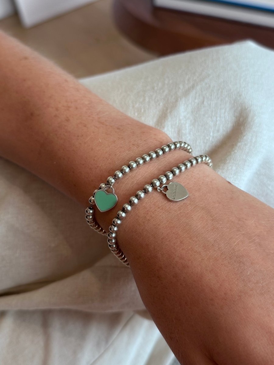 Bracelet Perles TIFFANY & CO. "Return to Tiffany" en argent et émail - Castafiore