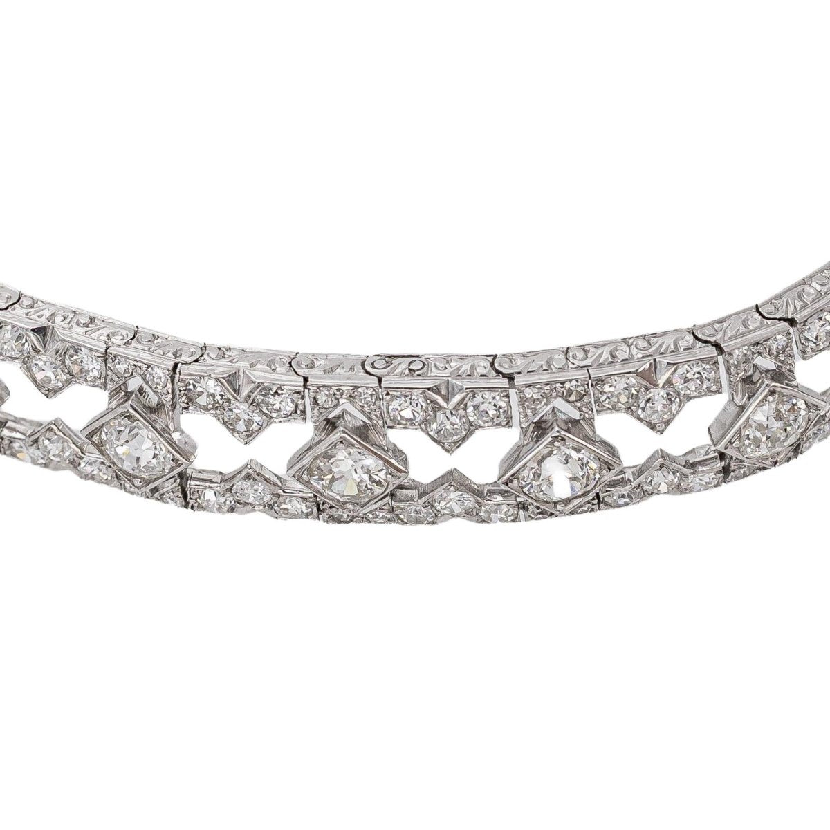 Bracelet Platine Diamant - Castafiore