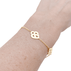 Bracelet POIRAY "Coeur entrelacé multi" en or jaune - Castafiore