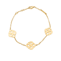 Bracelet POIRAY "Coeur entrelacé multi" en or jaune - Castafiore