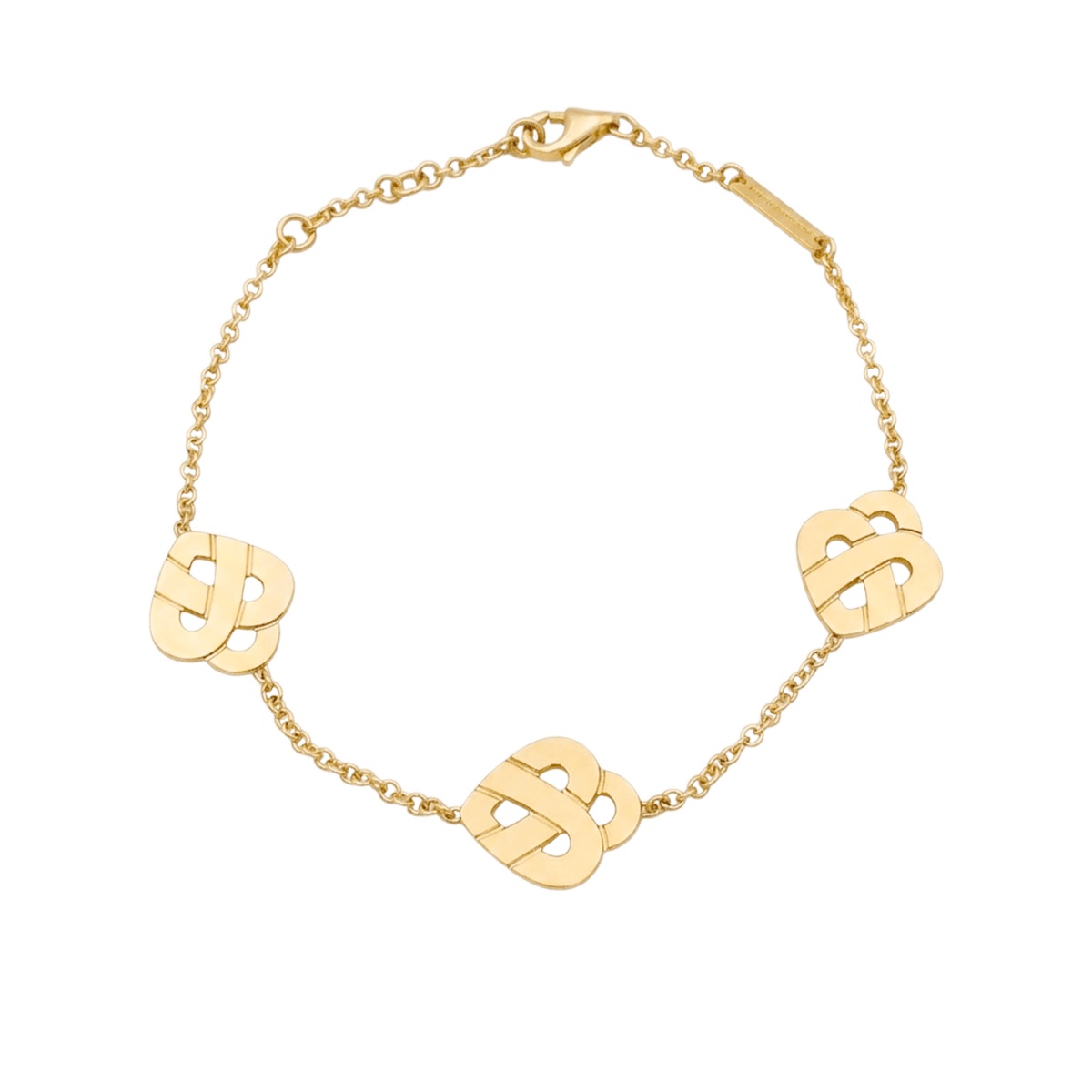 Bracelet POIRAY "Coeur entrelacé multi" en or jaune - Castafiore