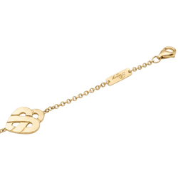 Bracelet POIRAY "Coeur entrelacé multi" en or jaune - Castafiore