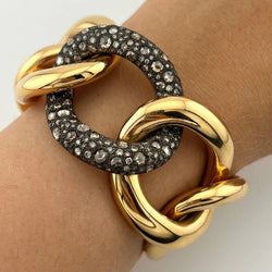 Bracelet POMELLATO "Tango" en or jaune et diamants - Castafiore
