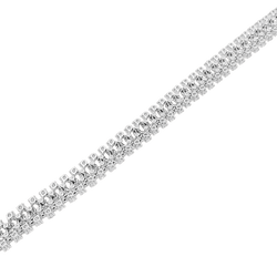 Bracelet Rivière BOUCHERON "Angélique" en or blanc et diamants - Castafiore
