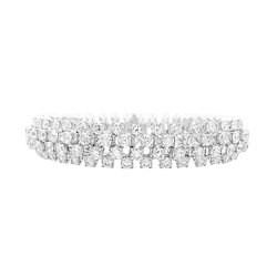 Bracelet Rivière BOUCHERON "Angélique" en or blanc et diamants - Castafiore