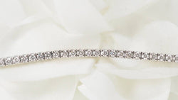 Bracelet rivière en or blanc et diamant - Castafiore