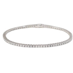 Bracelet rivière en or blanc et diamants 2,50cts - Castafiore