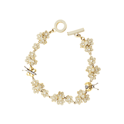 Bracelet ROBERTO COIN en or rose, émail et diamants - Castafiore