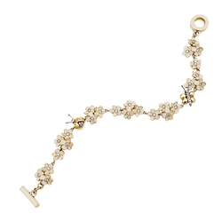 Bracelet ROBERTO COIN en or rose, émail et diamants - Castafiore