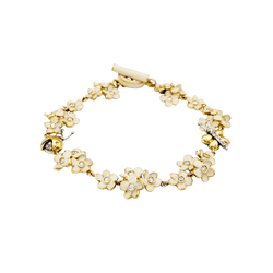 Bracelet ROBERTO COIN en or rose, émail et diamants - Castafiore