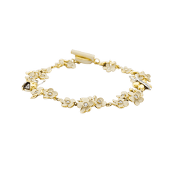 Bracelet ROBERTO COIN en or rose, émail et diamants - Castafiore