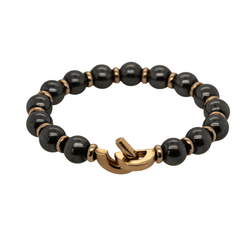Bracelet Souple CARTIER en or jaune et hématite