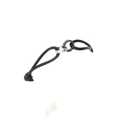 Bracelet Souple CARTIER "Love Cord" en or blanc, céramique et diamants - Castafiore