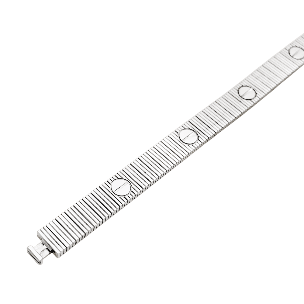 Bracelet Souple CARTIER "Love Unlimited Souple" en or blanc - Castafiore