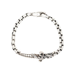 Bracelet Souple DAVID YURMAN "Waves Dagger" en argent et diamants - Castafiore