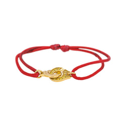 Bracelet Souple DINH VAN "Menottes R12" en or jaune et saphirs - Castafiore