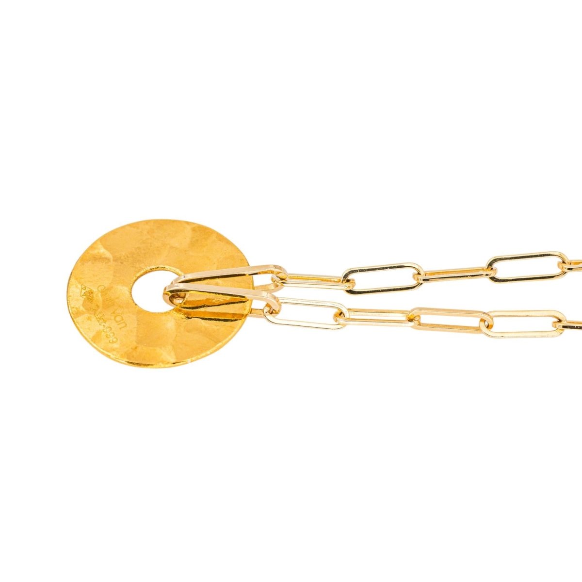 Bracelet Souple DINH VAN "Pi 14 mm" en or jaune - Castafiore