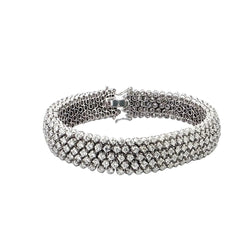 Bracelet Souple en or blanc et diamants - Castafiore