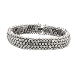 Bracelet Souple en or blanc et diamants - Castafiore