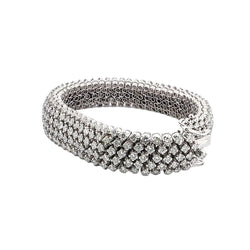 Bracelet Souple en or blanc et diamants - Castafiore