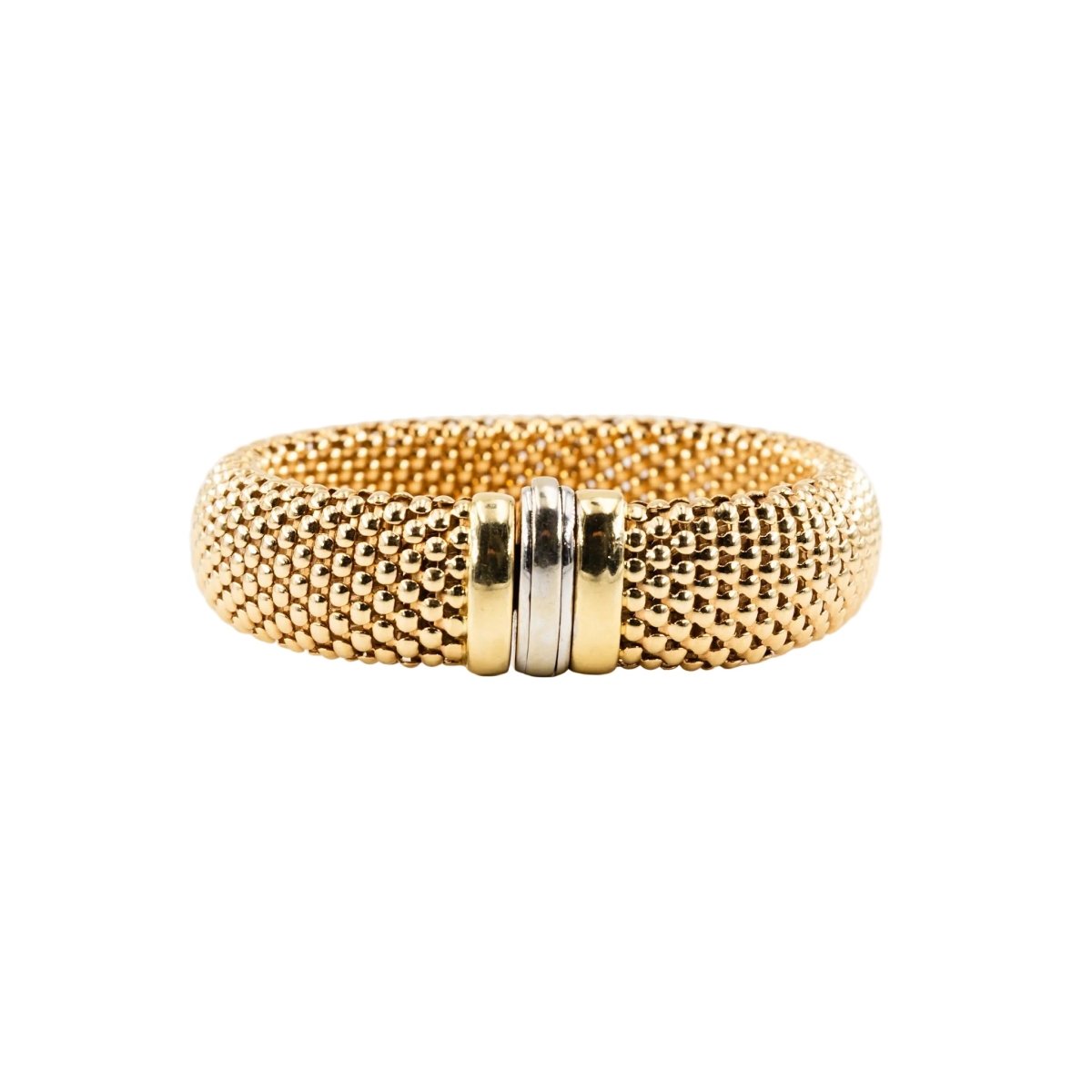 Bracelet Souple en or blanc et or jaune - Castafiore