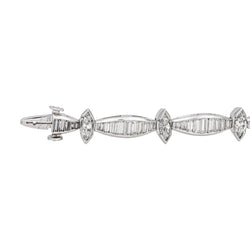 Bracelet Souple en or blanc, platine et diamants - Castafiore