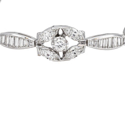 Bracelet Souple en or blanc, platine et diamants - Castafiore
