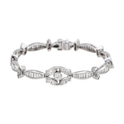Bracelet Souple en or blanc, platine et diamants - Castafiore