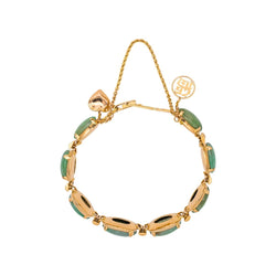 Bracelet Souple en or jaune et jade - Castafiore