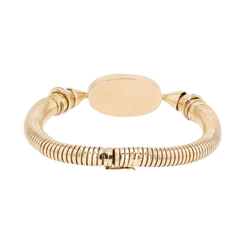 Bracelet Souple en or jaune, saphirs et lapis - lazuli - Castafiore