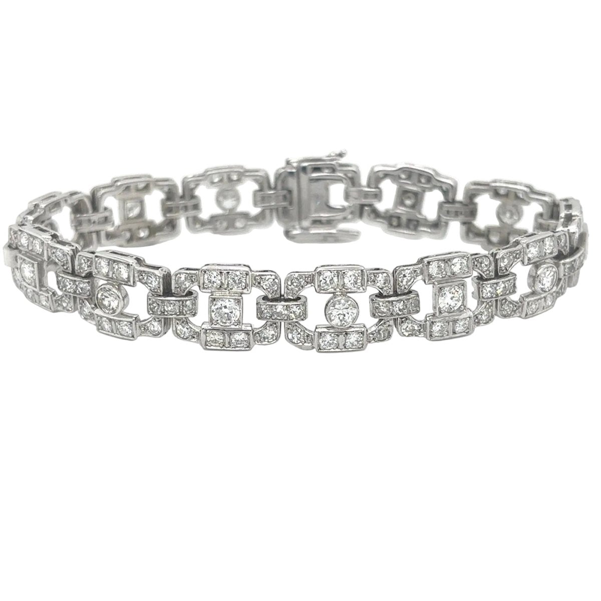 Bracelet Souple en platine et diamants - Castafiore